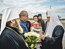 Визит Патриарха Московского и всея Руси Кирилла в Удмуртскую митрополию. Фотография. 2017 г. Фото: eparhia-sarapul.ru