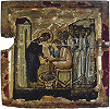 Умовение ног. Икона. X в. (мон-рь вмц. Екатерины, Синай)
