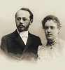 Сщмч. Христофор Надеждин с супругой Екатериной Степановной. Фотография. Кон. XIX — нач. XX в.