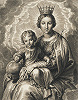 «Maria Mater Dei, Regina Caeli». Гравюра С. А. Болсверта по оригиналу П. П. Рубенса. 1625–1645 гг.