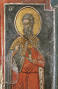 Сщмч. Фока Синопский. Роспись кафоликона мон-ря Дионисиат на Афоне. 1546/47 г. Мастер Дзордзис Фукас