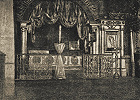 Сень и рака над местом захоронения прп. Мартиниана Белозерского. Фототипия. 1899 г.