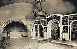 Интерьер церкви-усыпальницы. Фотография П. П. Павлова из кн.: Степанов М. П. Храм усыпальница вел. кн. Сергия Александровича во имя прп. Сергия Радонежского в Чудовом монастыре в Москве. М., 1909