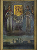Якобштадтская икона Божией Матери. 1888 г. Худож. П. А. Зыков. (Свято-Духов мон-рь, г. Екабпилс, Латвия)