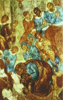 Ап. Петр исцеляет Евтиха. Роспись Троицкого собора Ипатьевского мон-ря в Костроме. 1685 г.