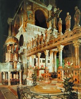 Алтарная преграда и органные хоры в базилике Сан-Марко