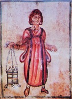 Фрагмент росписи гробницы в Дуросторе. IV в.