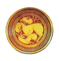 Блюдо с изображением животных. XIII в. (Метрополитен-музей. Нью-Йорк)