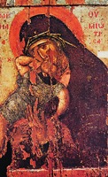 Евхаитская икона Божией Матери. XIV в. (мон-рь Хиландар)