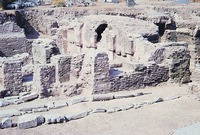 Вид раскопок сев.-зап. части ц. св. Полиевкта в К-поле (524–527), где предположительно располагался баптистерий