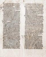 Синайский кодекс. IV в. (Brit. Lib. Add. 43725. Fol. 206)