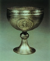 Чаша из клада в Бет Мизоне (Сирия). VI–VII в. (Музей искусств. Кливленд)
