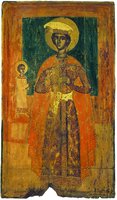 Вмч. Димитрий Солунский. Икона. Кон. XVI в. (Музей икон, Рекклингхаузен)