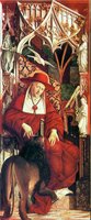 Блж. Иероним Стридонский. Створки алтаря «Отцы церкви». 1483 г. Худож. М. Пахер (старая Пинакотека, Мюнхен)