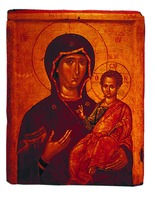 Икона Божией Матери «Одигитрия». 60–70-е гг. XIV в. (Музей мон-ря Влатадон)