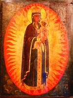 Икона Божией Матери &amp;quot;Благодатное Небо&amp;quot; из местного ряда Архангельского собора Московского Кремля. 1678–1680 гг.