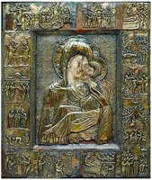 Зарзмская икона Божией Матери. 20-е гг. XI в. (Национальный музей Грузии)