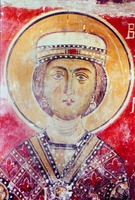 Вмц. Варвара. Роспись ц. Панагии Мутулла на Кипре. 1280 г.