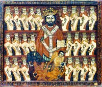 Христос и 24 апокалиптических старца. Икона. XVIII в. (Коптский музей, Каир)