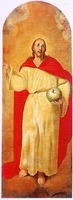 Спаситель. Икона из иконостаса ц. Воскресения Христова Воскресенского Новоиерусалимского мон-ря. 175(3?) г. (ГРМ)