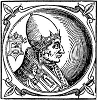 Евгений III, папа Римский. Гравюра (Platina B. Historia. 1611) (РГБ)