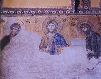 Деисус. Мозаика собора св. Софии в Константинополе. Ок. 1261 г.