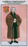 Филипп Меланхтон. Гравюра Лукаса Кранаха Младшего. 1546 г.