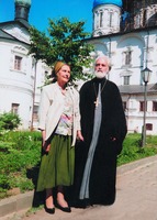 Прот. Николай Ведерников с супругой. Фотография. 1998 г.