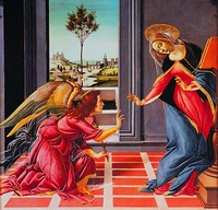 Благовещение. 1489–1490 гг. (Галерея Уффици. Флоренция)