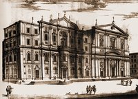 Новая церковь, Рим. Гравюра из кн.: Borromini F. Opus architectonicum. R., 1725