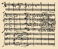 И. Брамс. Автограф «Немецкого реквиема». 1868 г.